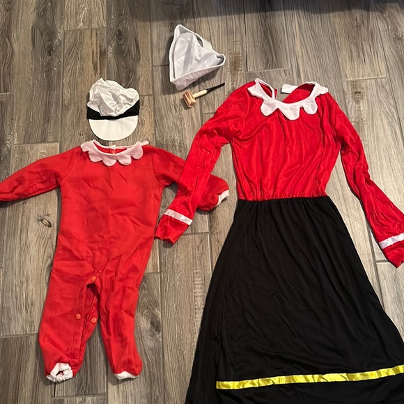 Other Olive Oyl And Swee Pea Costumes And Popeye Sailor Hat And Pipe